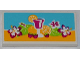 Part No: 87079pb0129  Name: Tile 2 x 4 with Drink, Fruits and Flowers Pattern (Sticker) - Set 41008