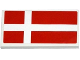 Part No: 87079pb0228  Name: Tile 2 x 4 with Danish Flag Pattern (Sticker) - Set 75912