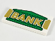 Part No: 87079pb0724  Name: Tile 2 x 4 with Green Bank Building and Gold 'BANK' Pattern