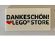 Part No: 87079pb0737  Name: Tile 2 x 4 with 'DANKESCHÖN! Heart LEGO STORE' Pattern
