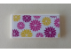 Part No: 87079pb0768  Name: Tile 2 x 4 with Yellow, Dark Pink and Magenta Floral Pattern (Sticker) - Set 41314