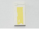 Part No: 87079pb0848  Name: Tile 2 x 4 with Black Line, Bright Light Yellow Stripe and Peeling Paint Pattern (Sticker) - Set 75218