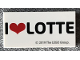 Part No: 87079pb0917  Name: Tile 2 x 4 with 'I Heart LOTTE' Pattern