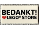 Part No: 87079pb0918  Name: Tile 2 x 4 with 'BEDANKT! Heart LEGO STORE' Pattern