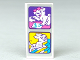Part No: 87079pb0929  Name: Tile 2 x 4 with Puppy in Pink Sunglasses Shaking a Paw and Obstacle Jumping Pattern (Sticker) - Set 41300