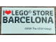 Part No: 87079pb1101  Name: Tile 2 x 4 with 'I Heart LEGO STORE BARCELONA' Pattern