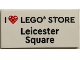 Part No: 87079pb1168  Name: Tile 2 x 4 with 'I Heart LEGO STORE Leicester Square' Pattern