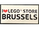 Part No: 87079pb1169  Name: Tile 2 x 4 with 'I Heart LEGO STORE BRUSSELS' Pattern