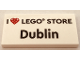 Part No: 87079pb1171  Name: Tile 2 x 4 with 'I Heart LEGO STORE Dublin' Pattern