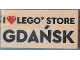 Part No: 87079pb1172  Name: Tile 2 x 4 with 'I Heart LEGO STORE GDAŃSK' Pattern