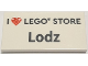 Part No: 87079pb1188  Name: Tile 2 x 4 with 'I Heart LEGO STORE Lodz' Pattern