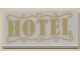 Part No: 87079pb1250  Name: Tile 2 x 4 with Gold 'HOTEL' Pattern (Sticker) - Set 41684