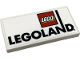 Part No: 87079pb1358  Name: Tile 2 x 4 with Small LEGO Logo and 'LEGOLAND' Pattern (Sticker) - Set 40347