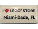 Part No: 87079pb1505  Name: Tile 2 x 4 with 'I Heart LEGO STORE Miami-Dade, FL' Pattern