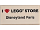 Part No: 87079pb1524  Name: Tile 2 x 4 with 'I Heart LEGO STORE Disneyland Paris' Pattern