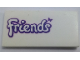 Part No: 87079pb1591  Name: Tile 2 x 4 with Friends Logo with Butterfly Pattern