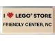 Part No: 87079pb1655  Name: Tile 2 x 4 with 'I Heart LEGO STORE FRIENDLY CENTER, NC' Pattern