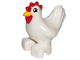 Part No: 87320pb02  Name: Duplo Chicken, Hen, Eyes Semicircular