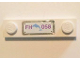 Part No: 92593pb030  Name: Plate, Modified 1 x 4 with 2 Studs without Groove with 'FH 058' and Bright Light Blue Dolphin Pattern (Sticker) - Set 41058
