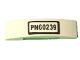 Part No: 93273pb120  Name: Slope, Curved 4 x 1 x 2/3 Double with 'PN60239' Pattern (Sticker) - Set 60239