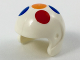 Part No: 93560pb02  Name: Minifigure, Headgear Helmet Sports with 5 Large Multicolor Polka Dots Pattern