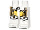 Part No: 970c00pb1803  Name: Hips and Legs with SW Clone Trooper Armor, Yellow Markings, Dark Tan Kama and Tattered Knee Pads Pattern