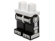 Part No: 970c11pb25  Name: Hips and Black Legs with White Minifigure Skeleton Pattern