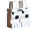 Part No: 970cm00pb022  Name: Hips and Medium Legs with Black Dalmatian Spots and Light Bluish Gray Paws Pattern