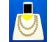Part No: 973p72  Name: Torso Necklace Gold and Yellow Undershirt Pattern