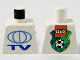 Part No: 973pb0025a  Name: Torso TV Globe Big Pattern - LEGO Soccer Logo on Back