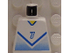 Part No: 973pb0214  Name: Torso Soccer Blue Chevron, Number 7, and Yellow Neck Pattern