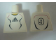 Part No: 973pb0562  Name: Torso Soccer Adidas Logo, White and Black No.9 Pattern (Stickers)
