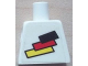 Part No: 973pb0774  Name: Torso Soccer German National Player, German Flag Sticker Front, Black Number Sticker Back Pattern (specify number in listing)