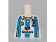 Part No: 973pb0844  Name: Torso Soccer Octan Logo and Light Blue Stripes Pattern