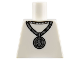 Part No: 973pb1232  Name: Torso Silver Necklace with Dollar Sign Medallion Pattern
