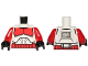 Part No: 973pb1552c01  Name: Torso SW Armor Clone Trooper with Red Shock Trooper Markings Pattern / Red Arms / Black Hands