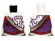 Part No: 973pb1580  Name: Torso Ninjago Dress with Silver Sash and Purple Circuitry Pattern