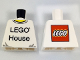 Part No: 973pb1959  Name: Torso 'LEGO House' Front and LEGO Logo on Back Pattern