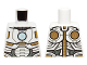 Part No: 973pb2193  Name: Torso Armor with Light Blue Circle and Gold and White Plates Pattern (Space Iron Man)