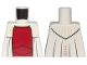 Part No: 973pb3352  Name: Torso SW Robe with Yellow and Red Ornaments over Dark Red Dress Pattern (Leia)