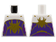 Part No: 973pb5632  Name: Torso Gold Spider and Trim on Dark Purple Panel Pattern