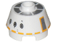Part No: 98100pb03  Name: Cone 2 x 2 Truncated with SW R5-F7 Astromech Droid Pattern
