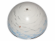 Part No: 98107pb07  Name: Cylinder Hemisphere 11 x 11, Studs on Top with Hoth White / Medium Blue / Light Bluish Gray Planet Pattern (75009)