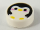 Part No: 98138pb162  Name: Tile, Round 1 x 1 with Penguin with Yellow Beak and Feet and Bright Pink Cheeks Pattern