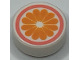 Part No: 98138pb311  Name: Tile, Round 1 x 1 with Orange Flower in Coral Circle Pattern