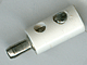 Part No: 996bc01  Name: Electric, Connector, 1-Way Male Rounded with Cross-Cut Pin (Banana Plug)