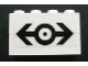 Part No: BA008pb08  Name: Stickered Assembly 4 x 1 x 2 with Train Logo Black Pattern (Sticker) - Set 4555 - 2 Brick 1 x 4