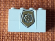 Part No: BA008pb13  Name: Stickered Assembly 4 x 1 x 2 with World City Gold Police Badge Pattern (Sticker) - Set 7035 - 2 Brick 1 x 4