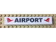 Part No: BA097pb01  Name: Stickered Assembly 12 x 2 x 2/3 with 'AIRPORT' Pattern (Sticker) - Set 7894 - 1 Plate 2 x 12, 4 Tile 1 x 6