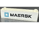 Part No: BA306pb03  Name: Stickered Assembly 8 x 2 x 1 2/3 with Maersk Logo Pattern on Both Sides (Stickers) - Sets 10152-3 / 10155-1 - 1 Brick 2 x 8, 2 Plate 1 x 2, 1 Plate 2 x 8, 2 Tile 1 x 6